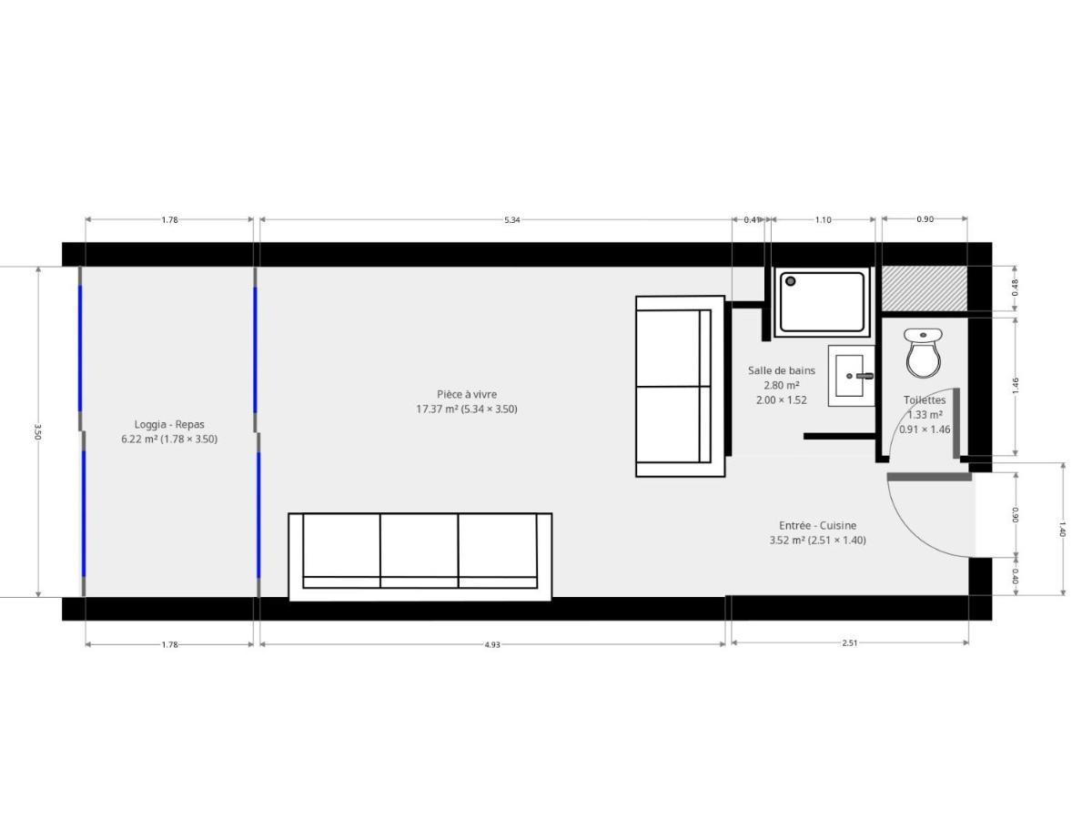 Studio 2-3 Pers Parking Clim Vue Port Et Mer La Grande-Motte Exterior foto